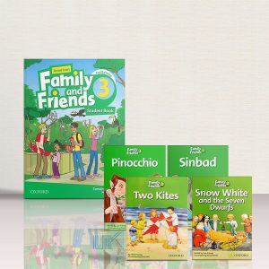 پک کتاب امریکن فمیلی اند فرندز 3 ویرایش دوم سایز بزرگ (رحلی) + مجموعه کتاب داستان | American Family and Friends 3 2nd Edition + Story Book Series Pack