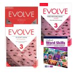 مجموعه کامل کتاب ایوالو 3 + ویدیو بوک + آکسفورد ورد اسکیلز اینترمدیت | Full Pack Evolve 3 + Oxford Word Skills Intermediate