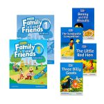 پک کتاب امریکن فمیلی اند فرندز 1 ویرایش دوم سایز بزرگ (رحلی) + مجموعه کتاب داستان | American Family and Friends 1 2nd Edition + Story Book Series Pack