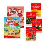 پک کتاب امریکن فمیلی اند فرندز 2 ویرایش دوم سایز بزرگ (رحلی) + مجموعه کتاب داستان | American Family and Friends 2 2nd Edition + Story Book Series Pack